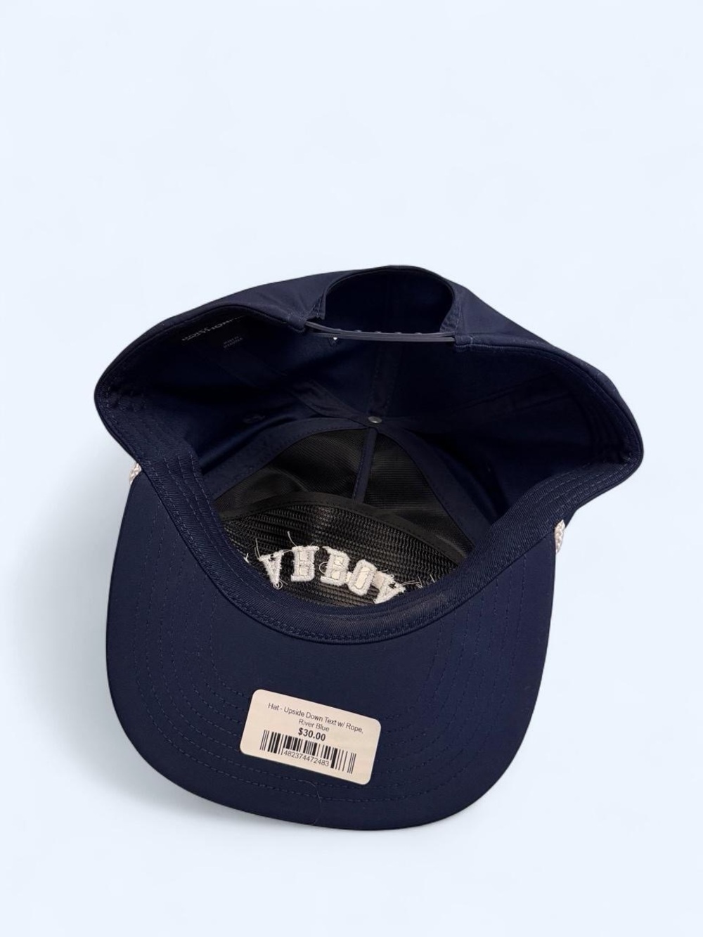 Navy 'STARBOARD' Rope-Trim Cap - Picture 3 of 3
